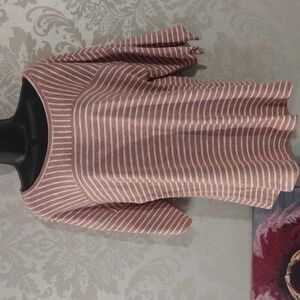 Suzanne Betro Weekend Striped Top XL